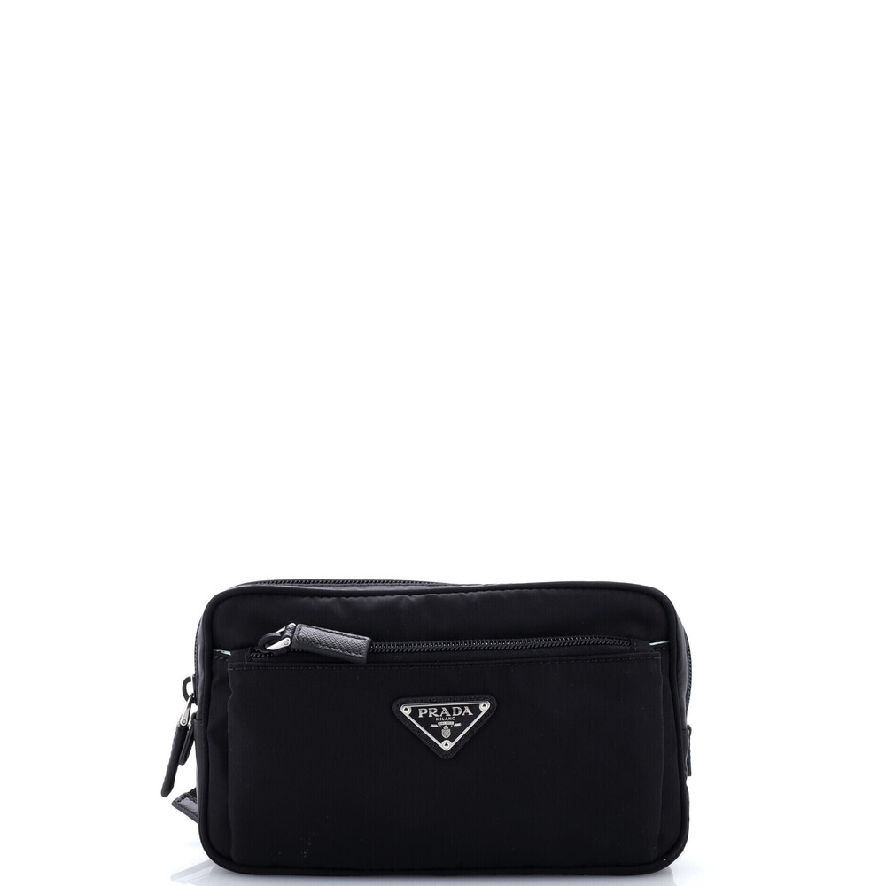 Prada Small Zip Waist Bag Tessuto